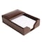 Dacasso Dark Brown Bonded Leather 4" x 6" Memo Holder AG-3609 - alternate 2
